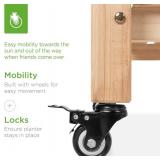 $116 Best Choice Products Raised Garden Bed 48x24x32-in Mobile Planter