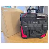 $90 HAUTMEC Rolling Tool Bag with Wheels - 25-Pocket Organizer -HT0179