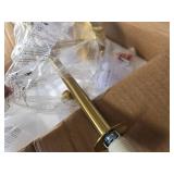 $106 5-Light Bathroom Vanity Light Gold OverMirror G9 MilkGlass Sconce