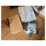 $100 Rolling Stool Chair with Wheels, Adjustable PU Leather Cushion