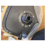 $100 Rolling Stool Chair with Wheels, Adjustable PU Leather Cushion