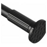 ZOCONE Tension Curtain Rod 51-128In (4.25-10.5Ft), Black