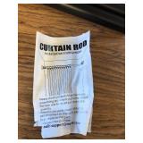 ZOCONE Tension Curtain Rod 51-128In (4.25-10.5Ft), Black