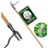 Grampa's Weeder - Stand Up Weed Puller with Long Handle, Bamboo