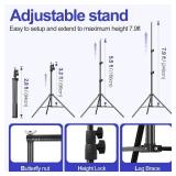 $50 EMART 10x7.9FT Backdrop Stand Heavy-Duty Kit with 6 Clamps & Bag