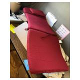 $112 Chaise Lounge Cushions Outdoor Set of 2, 72x21x3, Burgundy