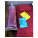 $112 Chaise Lounge Cushions Outdoor Set of 2, 72x21x3, Burgundy