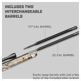 $213 Barra Airguns 1200g Dual Caliber Pellet Rifle Break Barrel 177/22