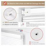 $64 LazBlinds Cordless Cellular Shades 31x64 Gray, Light Filtering