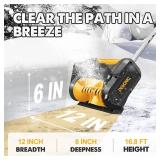 $150 DEVONIC Cordless Snow Shovel & Snow Blower 20V | Telescopic Pole