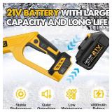 $150 DEVONIC Cordless Snow Shovel & Snow Blower 20V | Telescopic Pole