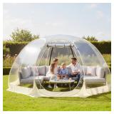 $230 Pop Up Bubble Tent 12x12 ft Igloo, 8-10 People, Screen House
