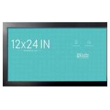 LaVie Home 12x24 Picture Frame Black - Panoramic Decor 1 Pack