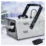 $60 TCFUNDY Snow Machine 1500W Snowflake Maker with Wired Remote