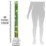 $90 CALOVER 4FT Silver Sensory Bubble Tube Floor Lamp - Mood Light