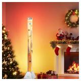 $90 CALOVER 4FT Silver Sensory Bubble Tube Floor Lamp - Mood Light