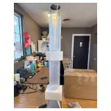 $90 CALOVER 4FT Silver Sensory Bubble Tube Floor Lamp - Mood Light