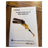 $160 2-in-1 Cordless Pole Saw and mini chainsaw,