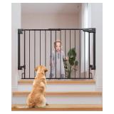 $60 Cumbor 29.2 43in Baby Gate for Stairs, Wall-Mounted, Auto-Close
