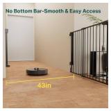 $60 Cumbor 29.2 43in Baby Gate for Stairs, Wall-Mounted, Auto-Close