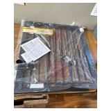 $90 Cumbor 29.7-46' Baby Gate for Stairs, Auto-Close, Black