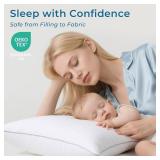 Sasttie Pillows Set of 2, Full Size, Oeko-Tex, Down Alternative
