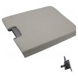 NHILES Center Console Lid Kit with Latch Replacement (Light Gray)