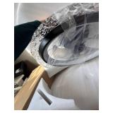 $80 KINDLOV Flush Mount Ceiling Fan with Light, 6-Speed Remote, White