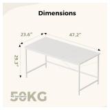$59 Mericonia Computer Desk 48 inch, Gaming Desk for Small Spaces
