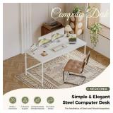 $59 Mericonia Computer Desk 48 inch, Gaming Desk for Small Spaces