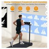 HevGlrm Treadmill for Home Workouts, 3.5HP Walking Pad with LED