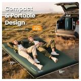 $140 2-Person Camping Sleeping Pad with Pump, 3.15in Thick, Pillow