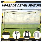 $110 MangoStar Soccer Goal 12x6 ft Portable Collapsible Metal-Base Bag