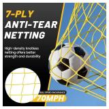 $110 MangoStar Soccer Goal 12x6 ft Portable Collapsible Metal-Base Bag