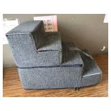 Dog Steps for Bed and Couch, 4-Step Pet Stairs, 18.5' H Grey