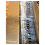 $90 Storage Racks - 2-Pack, 5-Tier Steel Shelving, 33.5x12.6x72, Black