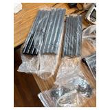 $90 Storage Racks - 2-Pack, 5-Tier Steel Shelving, 33.5x12.6x72, Black