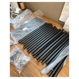 $90 Storage Racks - 2-Pack, 5-Tier Steel Shelving, 33.5x12.6x72, Black