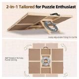 $120 ALL4JIG 2000-Piece 2-in-1 Tilting Puzzle Board, Wooden Table