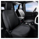 $130 GIANT PANDA Jeep Wrangler Front Seat Covers 2/4 Door JL 2018-2026