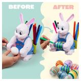 JOYIN Motorized Easter Egg Decorator Kit with 10 Non-Toxic Markers