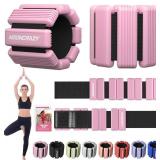 Pilates Wrist & Ankle Weights for Women - 2 Set (1 lb & 2.2 lb)