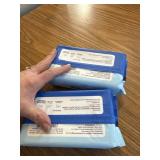 Two packs of 50 count each flushable wipes