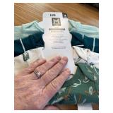 Members, Mark, baby organic cotton bodysuits four pack newborn