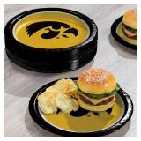 Iowa Hawkeyes NCAA Round Paper Plates, 10', 85 ct.