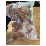 Neoera Chair Leg Covers 16 Pcs Round Brown with Felt Silicone Pads