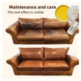 3-Pack Leather Furniture Salve & Brush Set for Leather & Wood