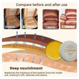 3-Pack Leather Furniture Salve & Brush Set for Leather & Wood