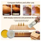 3-Pack Leather Furniture Salve & Brush Set for Leather & Wood