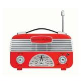 Northpoint AM/FM Portable Vintage Radio Circa 1960s AA Battery Red